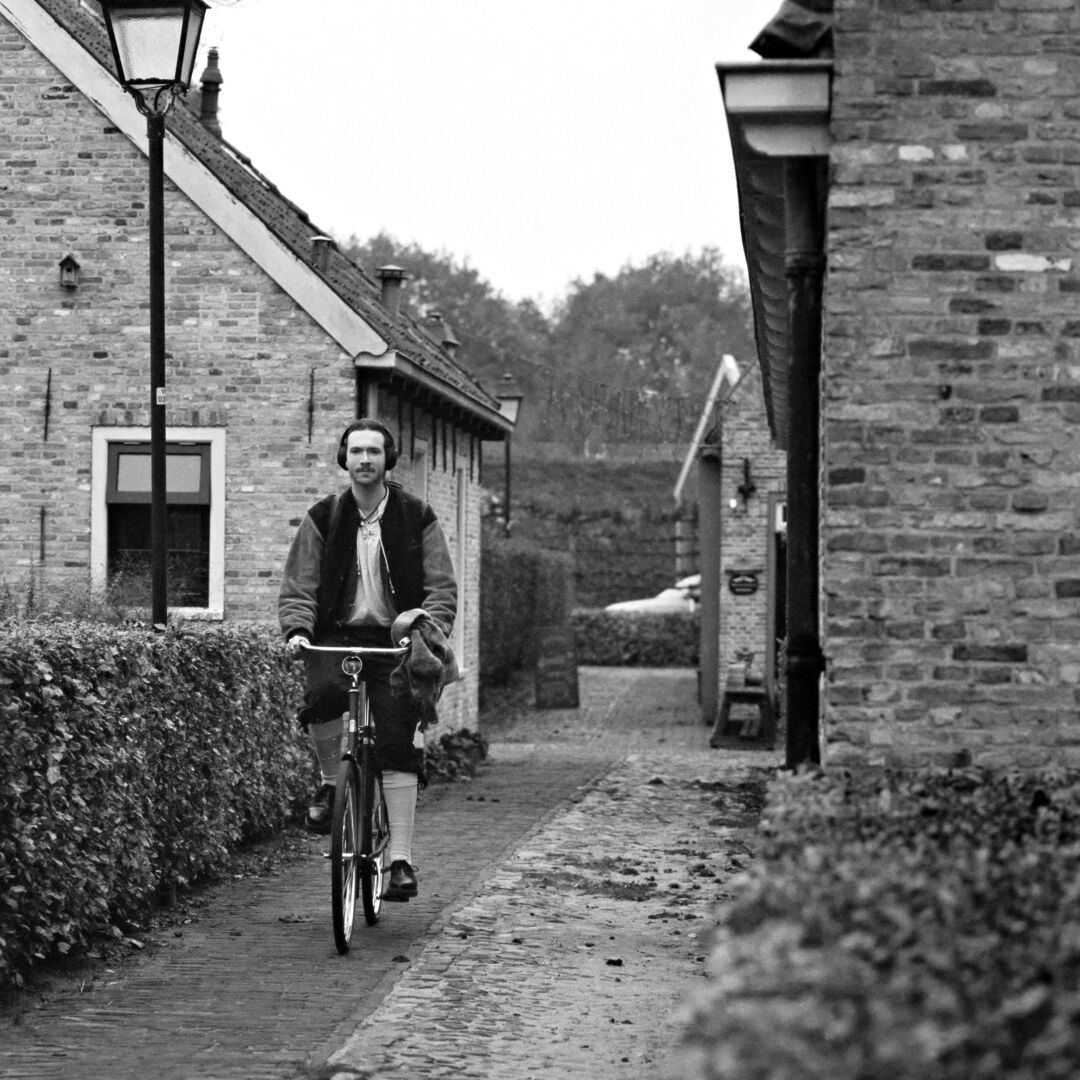 Bourtange Westerwolde Middeleeuwer op de fiets