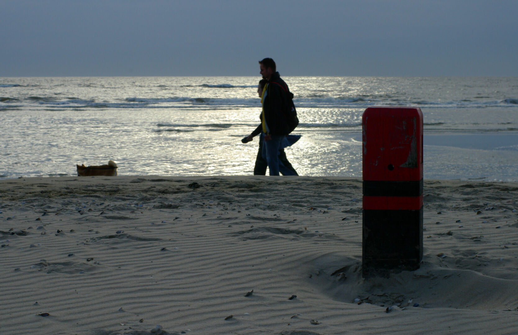 Walking on the beach