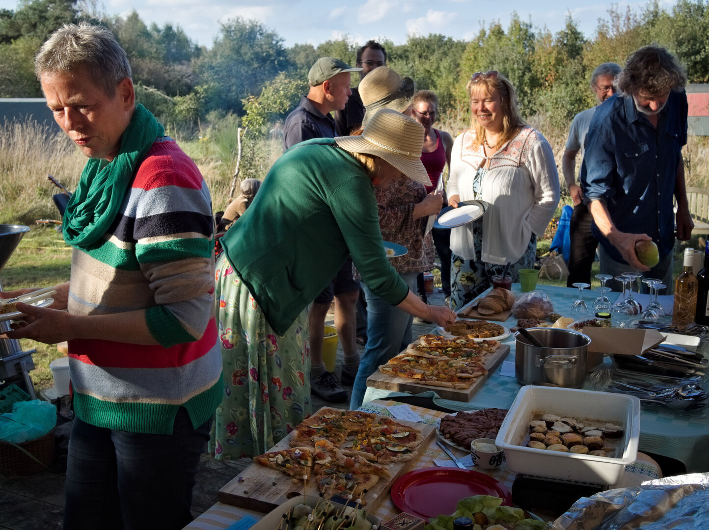 2024-09-21 oogstfeest voedselbos Ter Wupping buffet 2