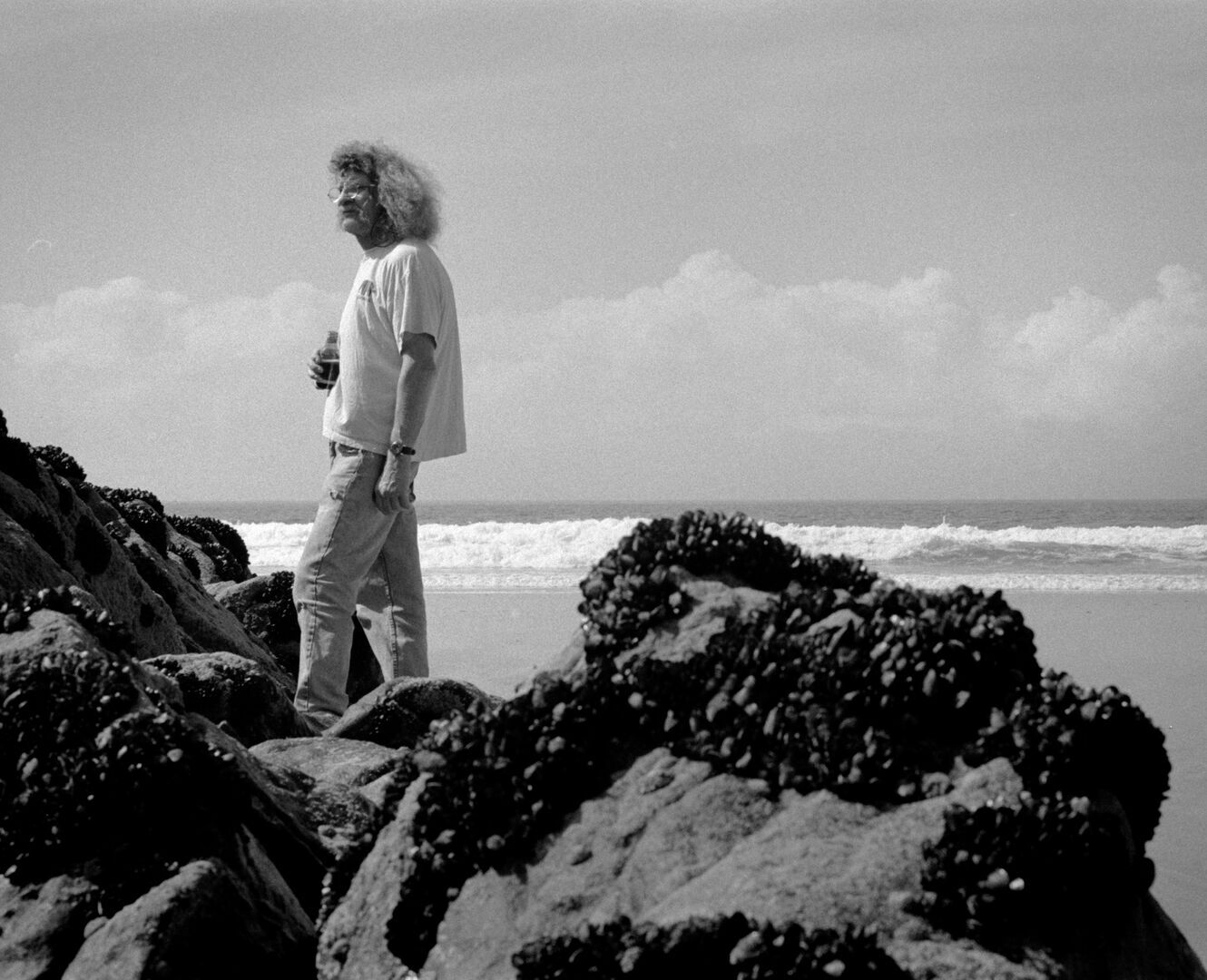 A drink by the sea