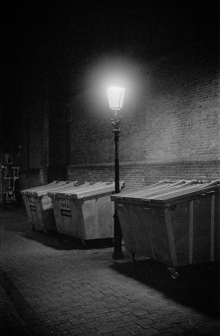 Garbage at night