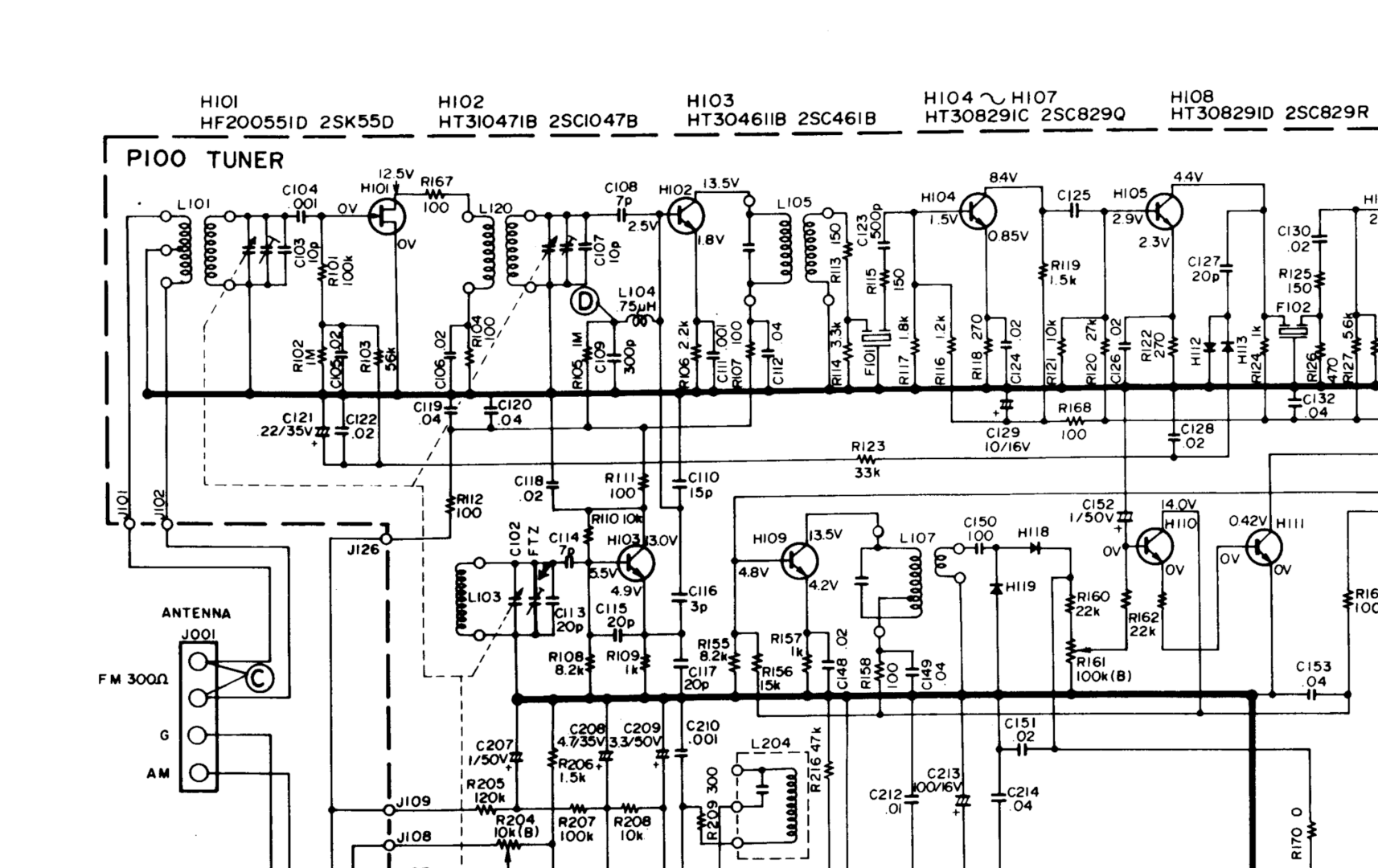 Schematic FM input stage Schematic FM input stage